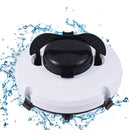Limpador robótico sem fio para piscina, ipx8, à prova d'água, motor duplo, forte sucção, estacionamento automático, 120 minutos de funcionamento, vácuo automático para piscina