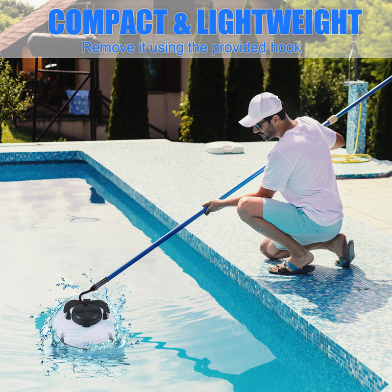 Cordless Robotic Pool Cleaner IPX8 Waterproof Dual-Motor Strong Suction Self-Parking 120Mins Runtime Automatic Pool Vacuum