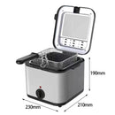 Frituurpan Anti-aanbaklaag Elektrische friteuse Visfriteuse Frituurpan voor keukenaanrecht Restaurantchips