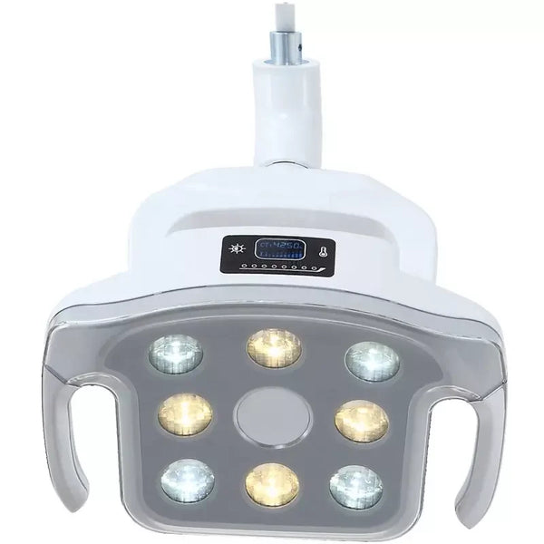 Lampu Mulut Gigi 12W 8 LED Lampu Operasi Dokter Gigi Lampu Mulut Sakelar Sensor Suhu Warna Dapat Disesuaikan untuk Unit Kursi Gigi