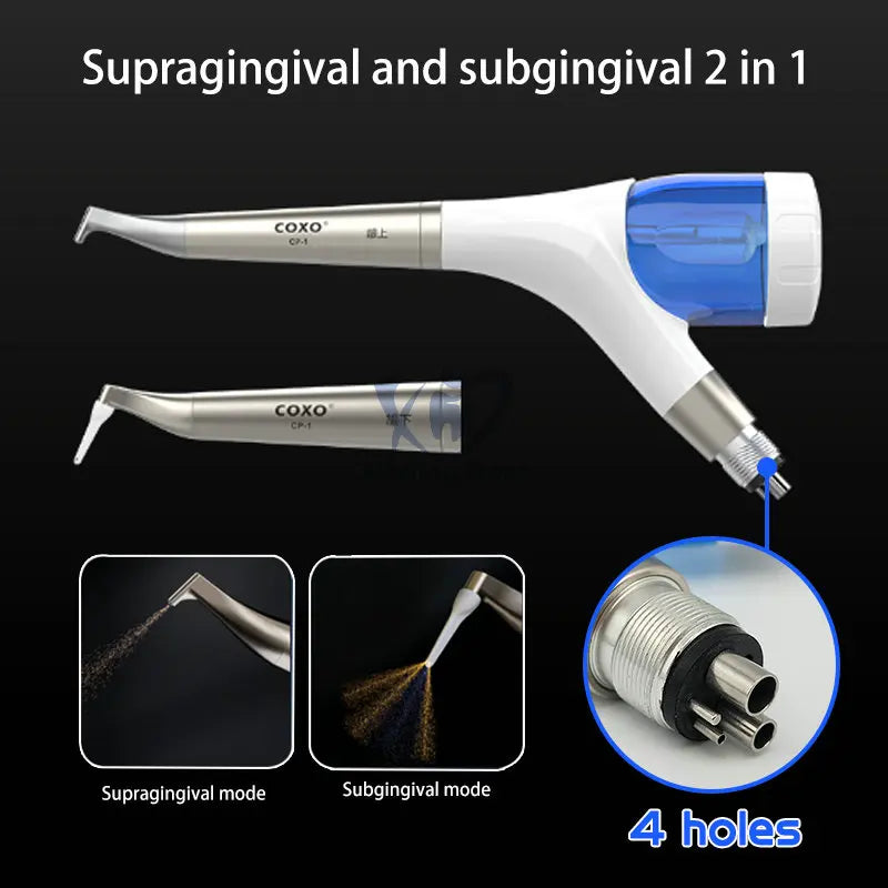 Lucidatrice Ad Aria In Allumina Dentale Sistema Di Lucidatura 2 Fori