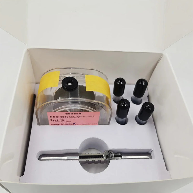 Gigi Patah Saluran Akar Pen Remover Pergigian Endo Pemulihan Kit Instrumen Stomatology Untuk Mengeluarkan Fail Endo yang Patah
