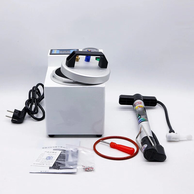 Dental Lab Automatic Polymerizer Portable Curing Pressure Pot Polymerizing Digital Display  Adsorption silicone rubber repair