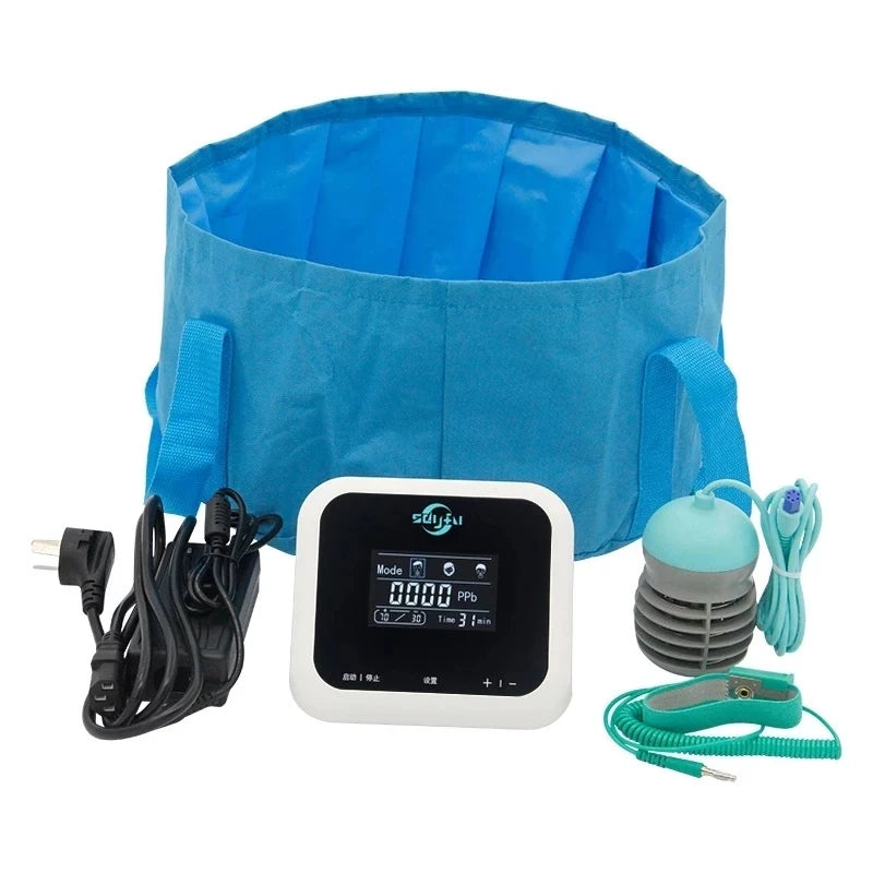 Detox Ionic Cleanse Vibrating Foot Spa Bath Massager Magni Pedicure Ionic Electric Mini FootBath Whirlpool Kura Arrays Aqua