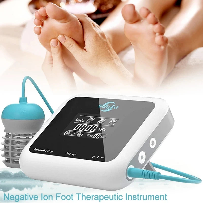 Detox Ionic Cleanse Вібраційна спа-ванна для ніг Масажери для педикюру Ionic Electric Mini FootBath Whirlpool Care Arrays Aqua