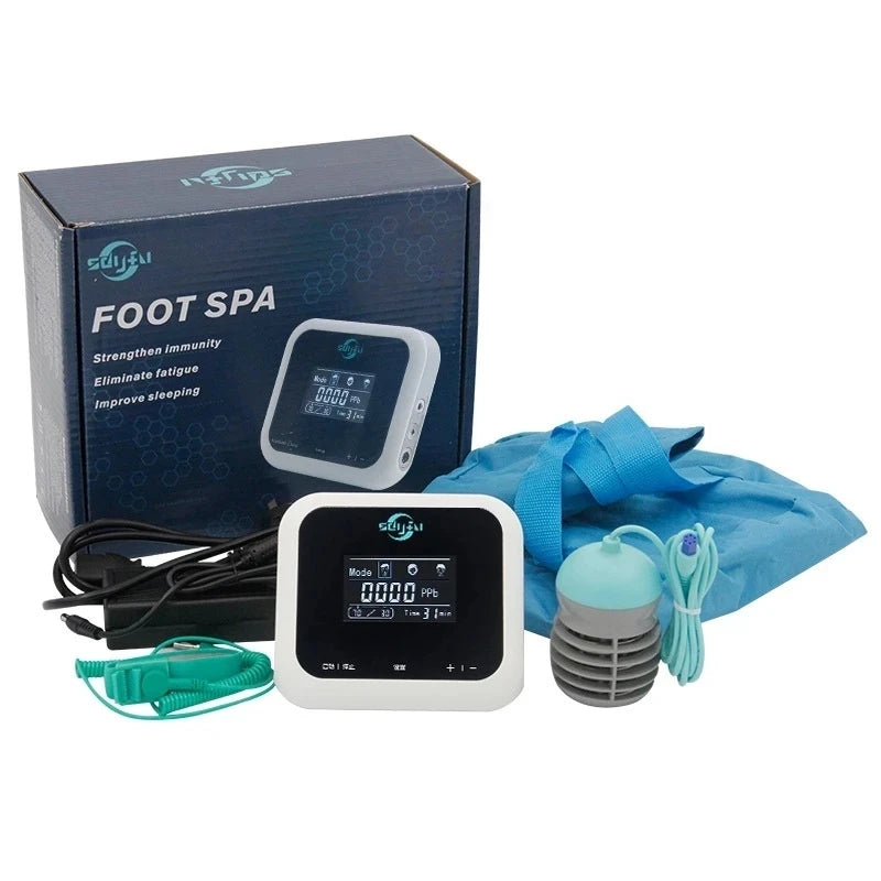 Detox Ionic Cleanse Вібраційна спа-ванна для ніг Масажери для педикюру Ionic Electric Mini FootBath Whirlpool Care Arrays Aqua