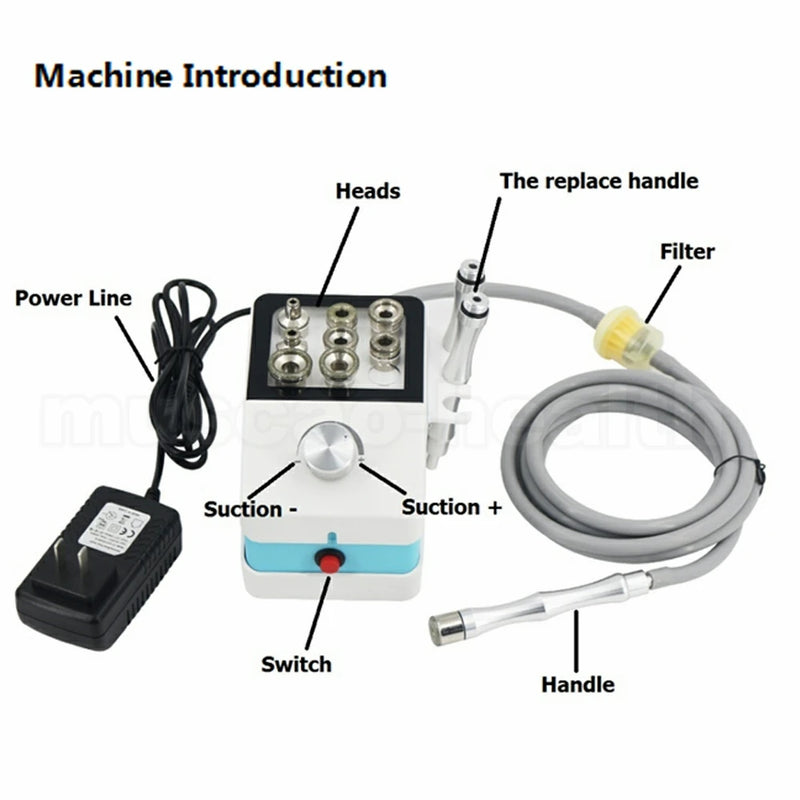 Diamond Microdermabrasion Machine Remove Blackhead Wrinkle Facial Peeling Beauty Devices Suction Power Professional Dermabrasion