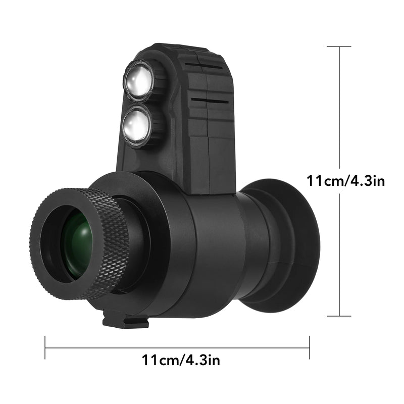Monocular digital com visão noturna, telescópio de 1,54 polegadas, cursor cruzado, 300m, infravermelho, baixa luz, visão noturna, alvo de caça
