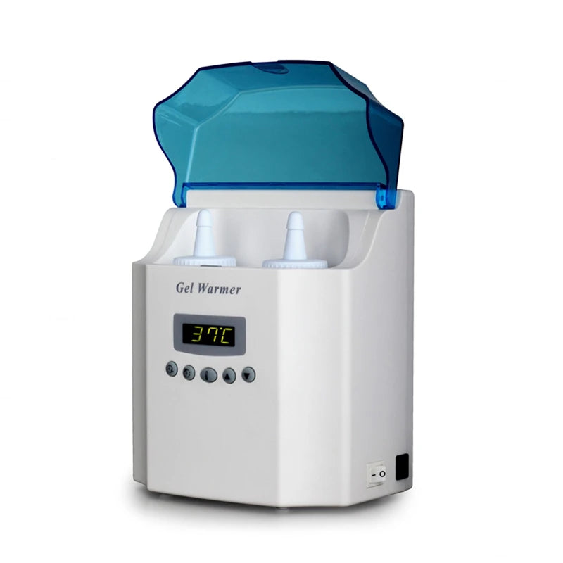 Riscaldatore riscaldatore per gel ad ultrasuoni elettrico digitale a doppia bottiglia con LED