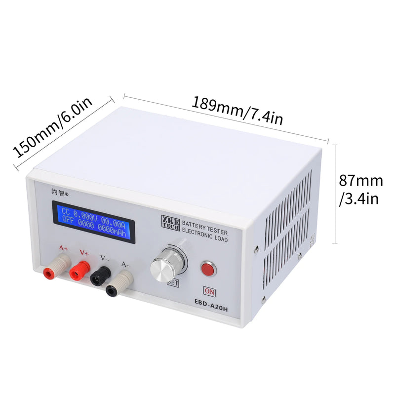EBD-A20H  Battery Tester 30V 20A 200W Multifunction Direct Current Electronic Load Discharger Support PC Online Software Control