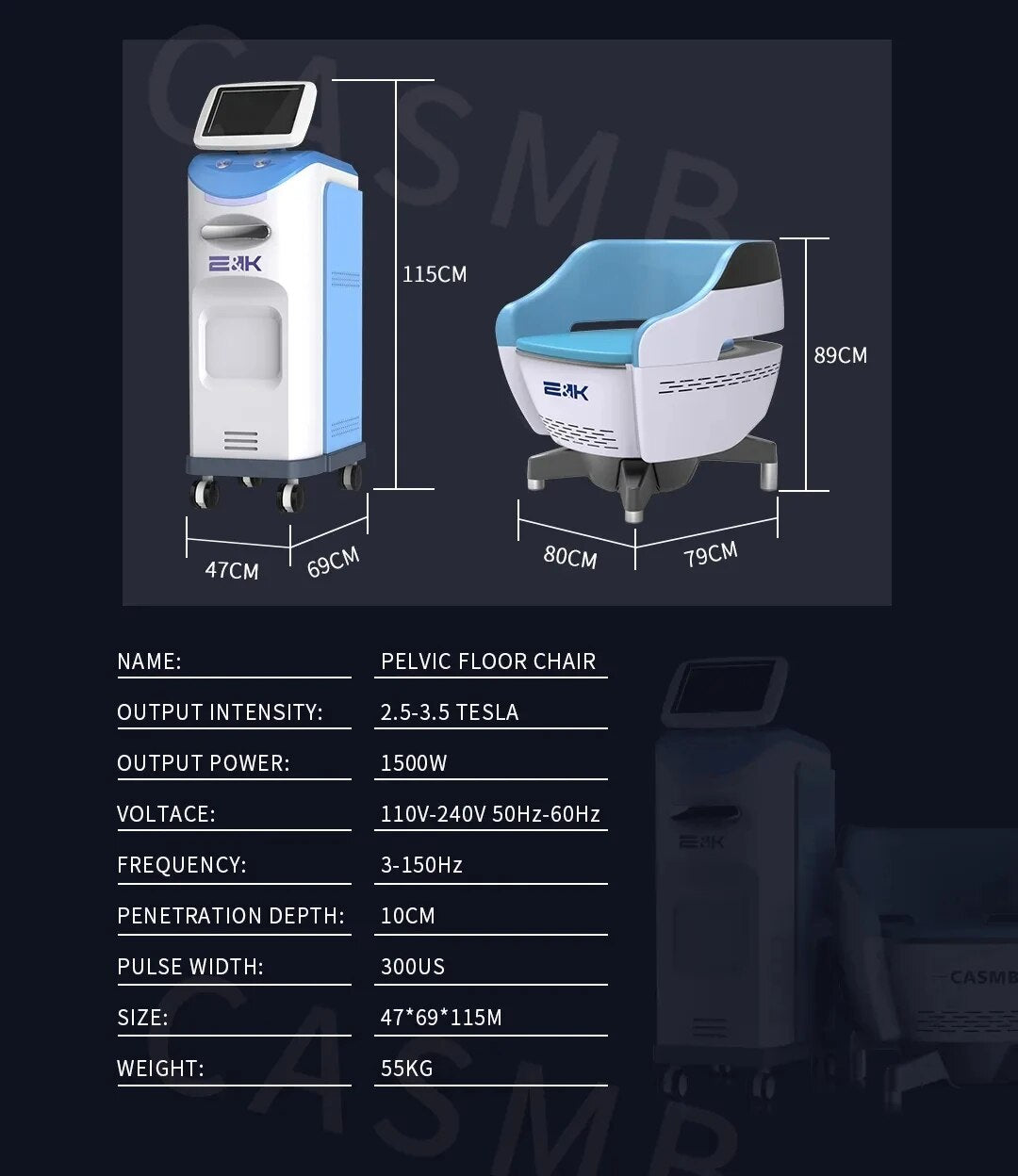 Machine For Urinary Incontinence Emslim Pelvic Floor Muscle Postpartum Muscle Training Prostate Massage ...