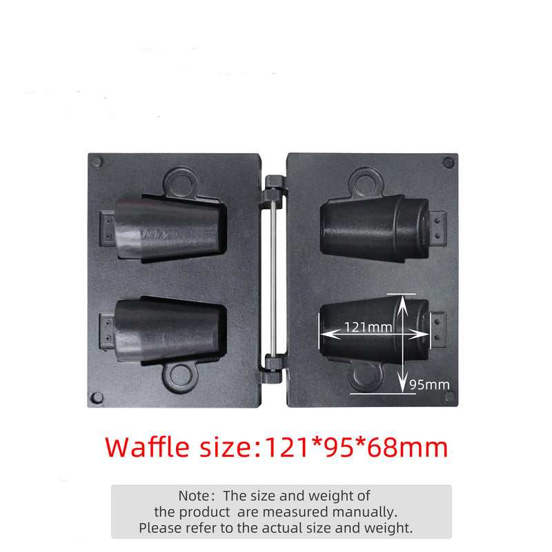 Electric 110/220V Edible Coffee Cup Waffle Maker Machine Non-stick Waffle Cup Baker Water Cup Waffle Machine