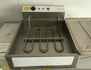 Freidora de donas eléctrica comercial de 25L, 3000W, acero inoxidable, freidora de aceite para bolas de donas