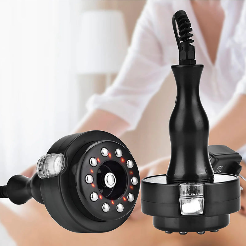 Electric Cupping Massager Vacuum Suction Cups Micro-current Heating Guasha Scraping Body Slimming Fat Burning Anti-Cellulite