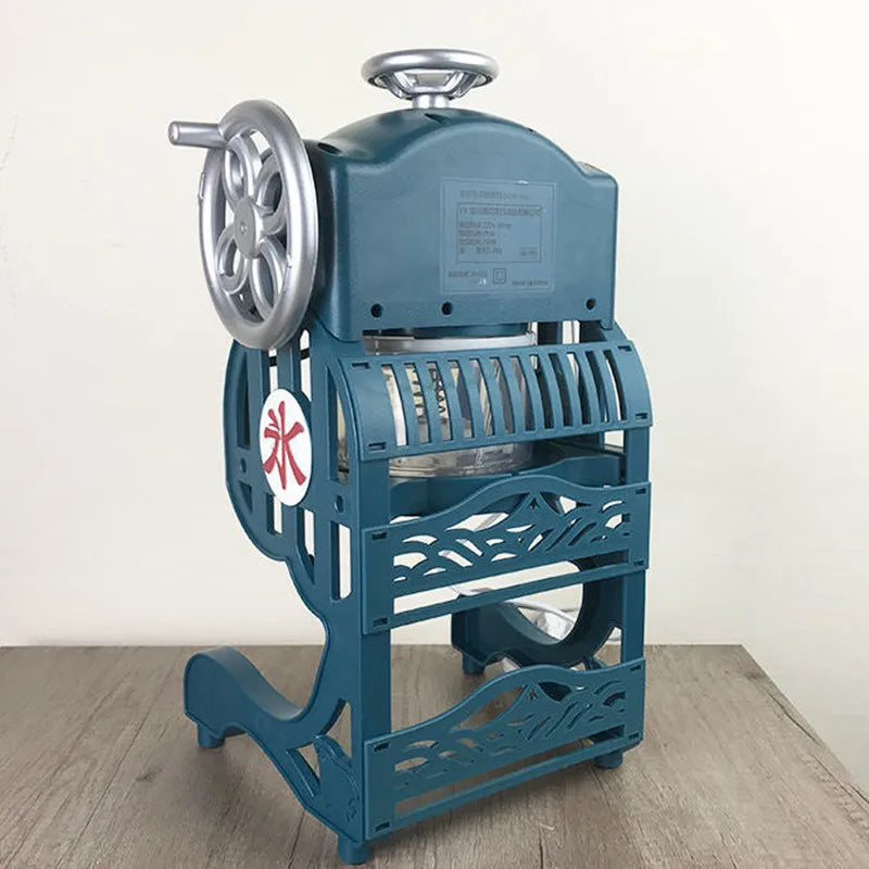 Allecto Plus - Handmatige ijs crusher met handslinger voor het maken van snowcones en Allecto Plus - Handmatige ijs crusher met handslinger voor het maken van snowcones en