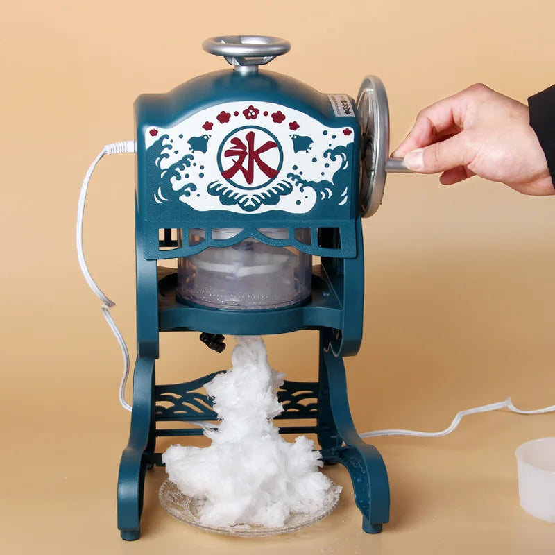 Trituradora de hielo eléctrica japonesa, máquina de afeitar con bloques, picadora de hielo, máquina de batidos