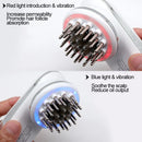 Elétrica sem fio luz vermelha crescimento micro corrente anti perda de cabelo cuidados com o crescimento do cabelo vibração cabeça massagem pente massageador do couro cabeludo