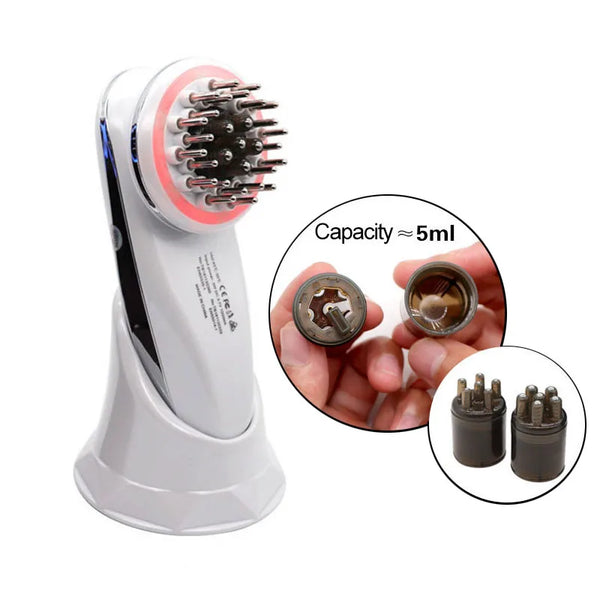 Electric Wireless Red Light Growth Micro current Anti Hair Loss Hair Growth Care Vibration Head Massage Comb Scalp Massager