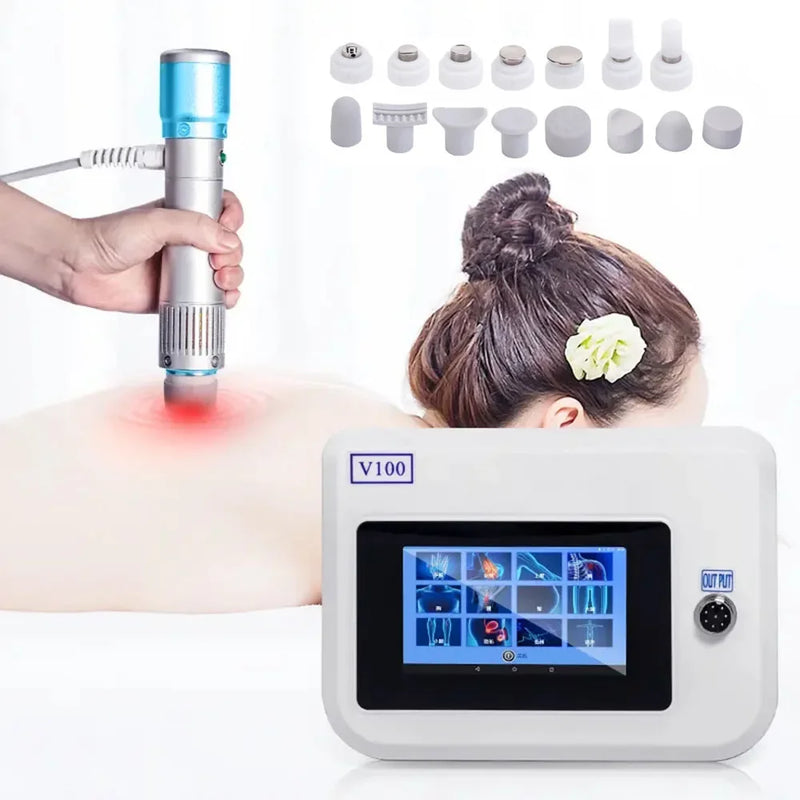 Dispositivo de terapia por ondas de choque extracorpóreas fisioterapia ondas de choque tratamento de relaxamento massageador corporal cuidados de saúde alívio da dor