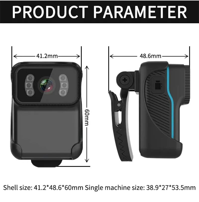 FHD 1080P Mini-actiecamera Draagbare WiFi DV-camcorder Loop Recorder Waterdicht Nachtzicht Cam MP4 Video Pocket Body Camcorde