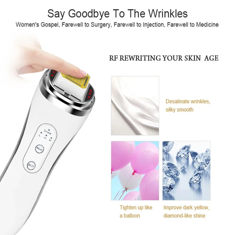 Facial Lifting Machine RF Radio Frequency Skin Tightening Rejuvenation Wrinkle Removal Dot Matrix Facial Massager Beauty Health