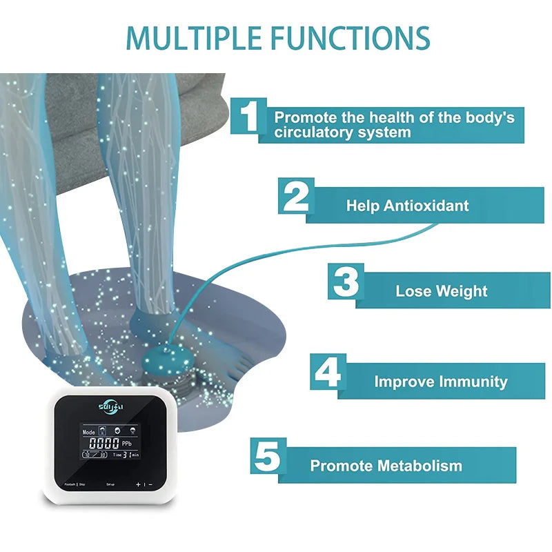 Foot Spa Machine Ion Detox Foot Bath Strengthen Immunity Eliminate Fatigue Improve Sleeping Tub Array Aqua Cell Ionic Cleanse