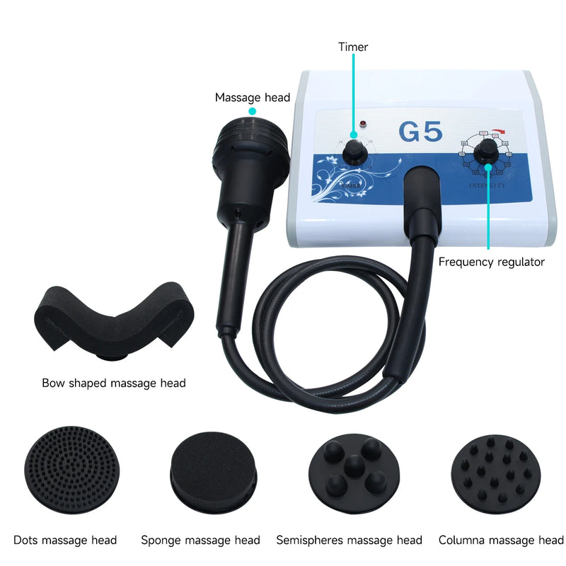 G5 진동 슬리밍 기계 고주파 바디 쉐이핑 셀룰라이트는 스파용 마사지 장비 5 In 1 체중 감소 제품을 감소시킵니다