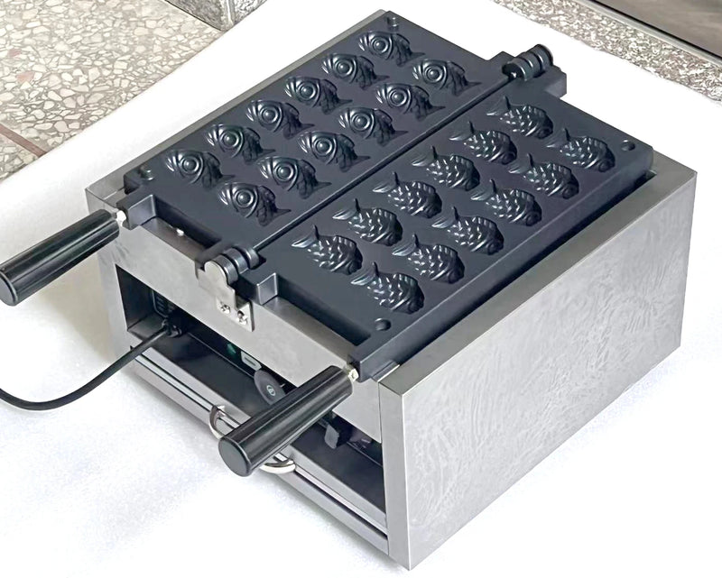 WICHEMI Máquina de hacer gofres eléctrica giratoria de 360° | Máquina de  hacer gofres eléctrica de 122.0-482.0 °F con control de tiempo de  temperatura