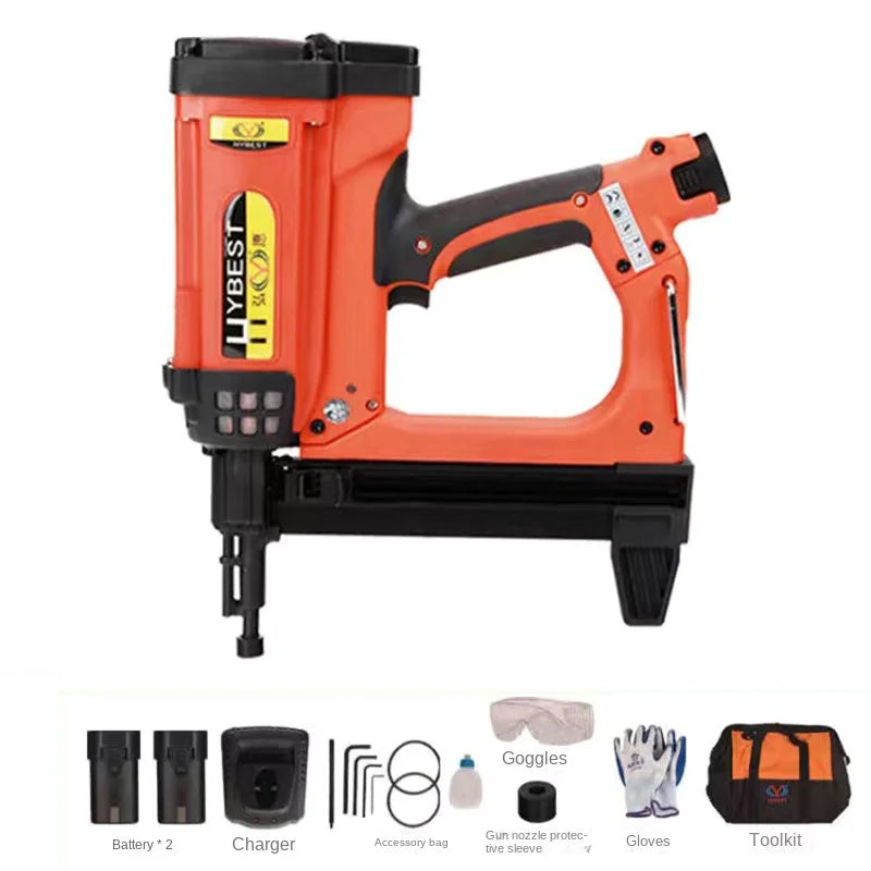 GSR40A Adjustable Cordless Fast Gas Nailer Air Nailer for Woodworking Concrete Door and Window Trough Decorative Fixed Nailer  N