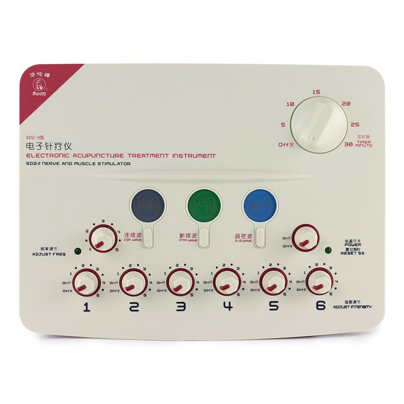 CFDA 6 Output channel TENS massager machine Health multi-functional body relax acupuncture stimulation foot massage 110-240V