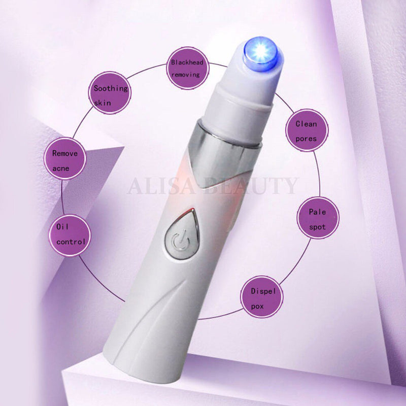 Pena Anti Jerawat Pena Laser Jerawat Terapi Cahaya Biru Perawatan Kulit Wajah Instrumen Kecantikan Anti Kerutan Mengencangkan Kulit