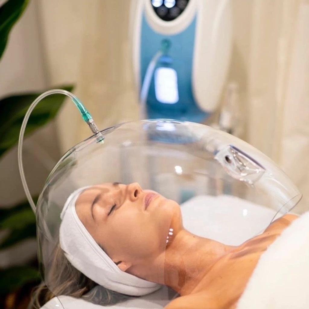 O2 Plus Facial Cúpula de oxígeno O2ToDerm de Corea O2 al sistema facial de oxígeno Derm