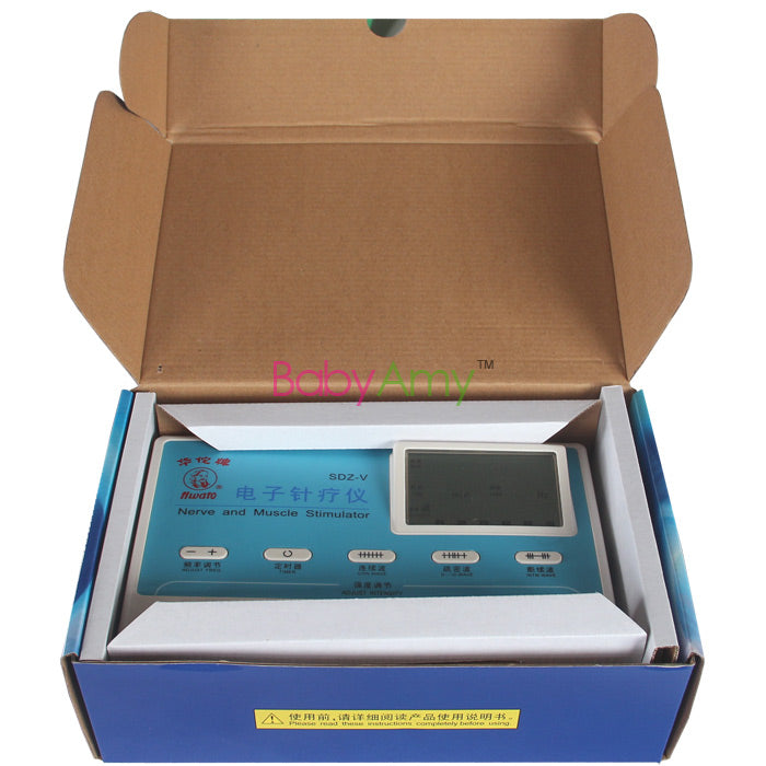 SDZ-V LCD elektromos akupunktúrás terápia. Ideg- és izomstimulátor terápia. 6 csatornás tétlen stimulátor masszírozó.