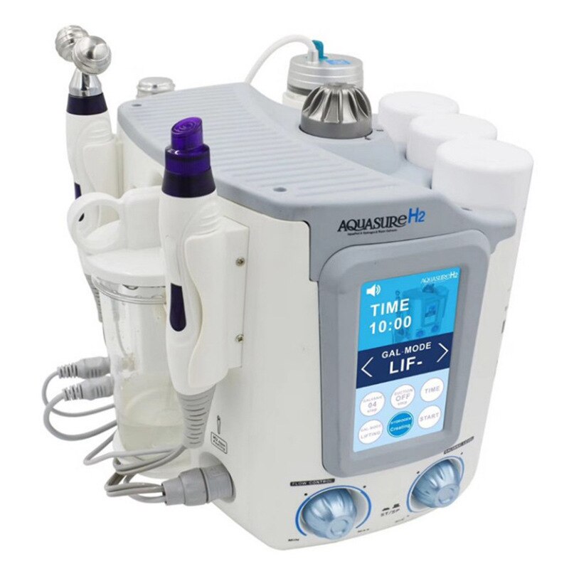 Máquina hidrafacial 3 em 1, limpeza facial profunda, dispositivo aquasure h2, água, oxigênio, peeling, dermoabrasão, máquina de limpeza