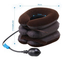 Cervical Neck Traction Device for Head & Shoulder Pain - Inflatable Neck Pillow / Cervical Traction Pillow Doctors Recommended