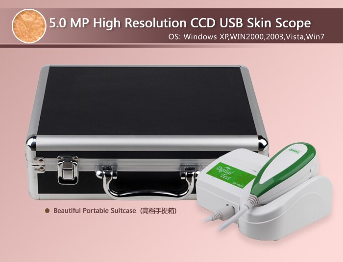 HD 5 million pixels facial skin analyzer detector Skin Scope Oily Acne Moisture Comprehensive Skin Analysis for Beauty spa
