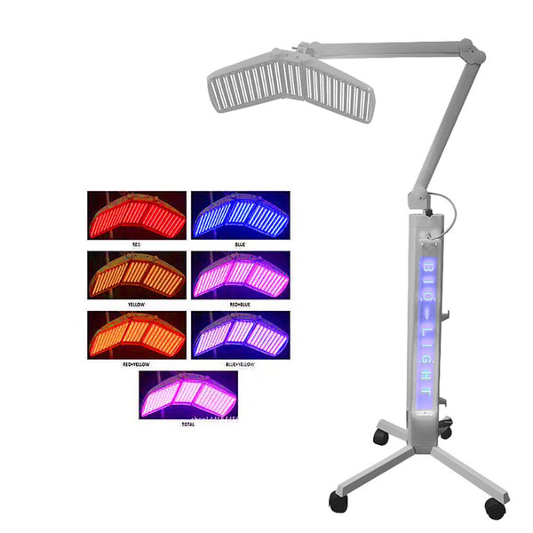 Système professionnel de thérapie de la peau à LED Bio Light Photon PDT Machine à lumière LED 7 couleurs Acné Visage Blanchiment Rajeunissement de la peau Thérapie à la lumière