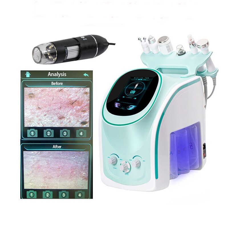 Aquasure H2 galvanica facial microcurrent Facial Cleansing hydrafacial skin analyzer oxygen hot selling for home and salon use