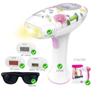 DEESS GP585 3 en 1 Versión de aceleración Depilación permanente Depiladora láser Kit de belleza Serie Acné Rejuvenecimiento de la piel clara para el cuerpo de la cara