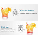 HICON elektrikli buz yapım makinesi 15KG/24H mermi silindirik ev buz küpü yapma makinesi tezgahı ticari küçük süt çay dükkanı