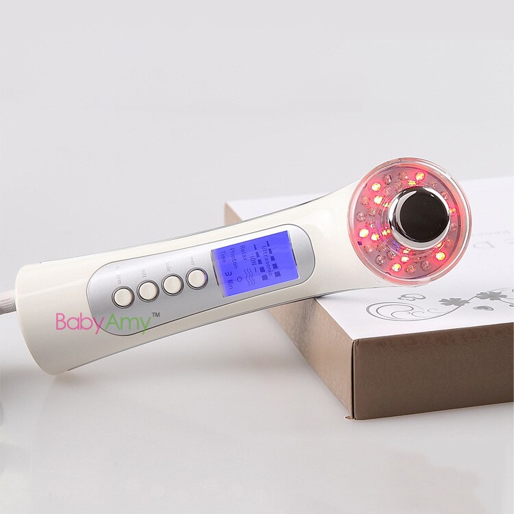 Facial Ultrasonic Cleaner Device Photon rejuvenation whitening Beauty tool ion nutrition conducting Ultrasonic Massager