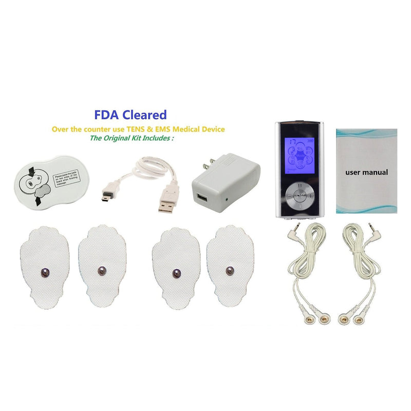 NEW Mini 6 Modes Electronic Pulse Electric Body Massager 5 ft DUAL Muscle Neck/Back/Foot