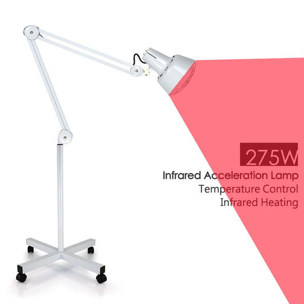 Golvstativ infraröd värmelampa med 275W glödlampa för massage Hudvård Muskelkroppsterapi Smärtlindring med förbättrad sömnblodcirkulation