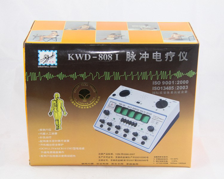 KWD808-I Electric Acupuncture Stimulator Machine 6 Output Patch Massager Care for Electric Impulse Acupuncture Treatment 500-1000hpa