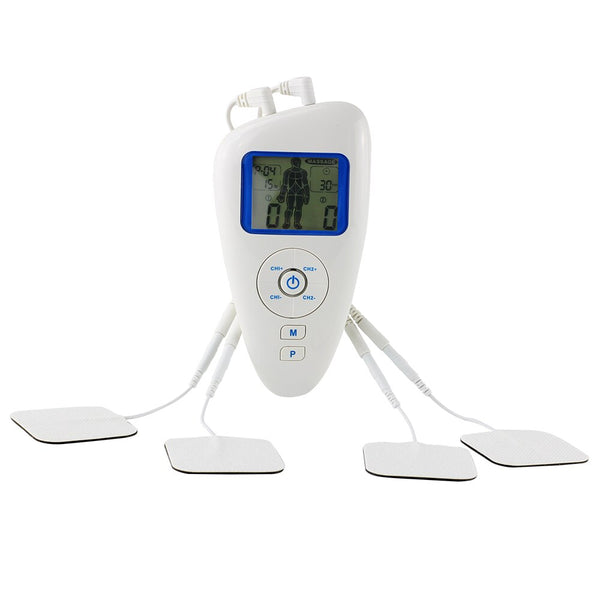 Máquina Dual Tens EMS, dispositivo digital de terapia de baixa frequência, estimulador muscular elétrico Tens massageador, cura várias dores de parto