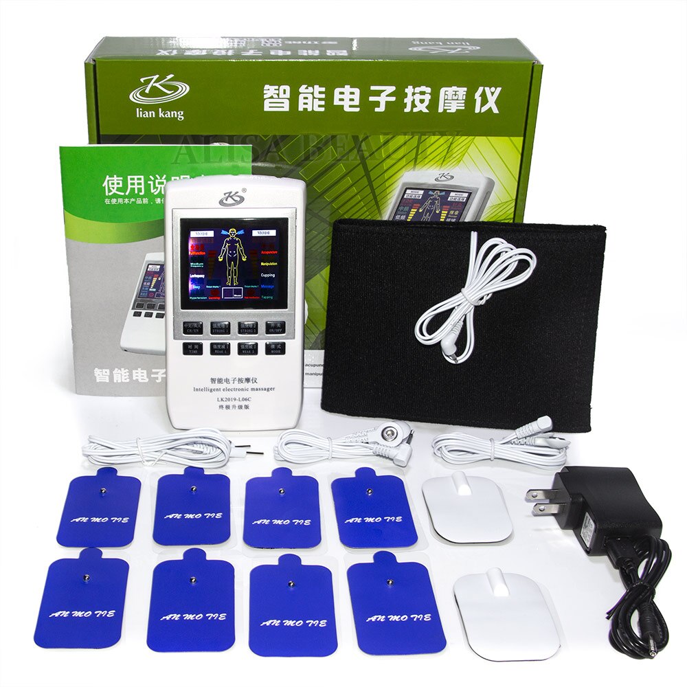 10s Machine 10 Modes Tens Machine Unit 3 channel Pain Relief Pulse Massage EMS Acu
