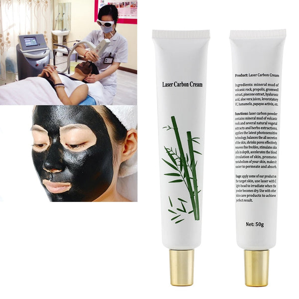 Gel Soft Laser Carbon Cream da 50 ml per il ringiovanimento della pelle con laser nd yag, gel di carbonio attivo per la cura della pelle, rimozione dei punti neri