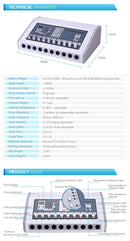 Mesin Tens Hot Profesional Pemanas Inframerah Jauh Gelombang Rusia Stimulator Otot Elektrik Mesin EMS untuk Penggunaan di Rumah dan Salon