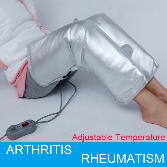 Långinfraröd magnetisk terapi Artrit reumatism behandlingsapparat 1 par elektriska uppvärmningsknäskydd AC220V USA EU-kontakt