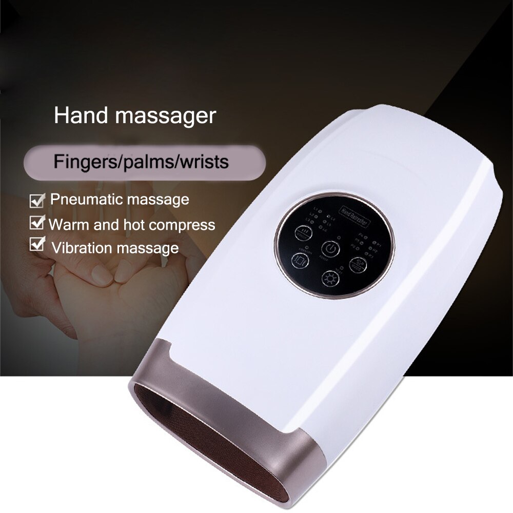 Electric Acupressure Hand Palm Massager with Air Pressure and Heat Com